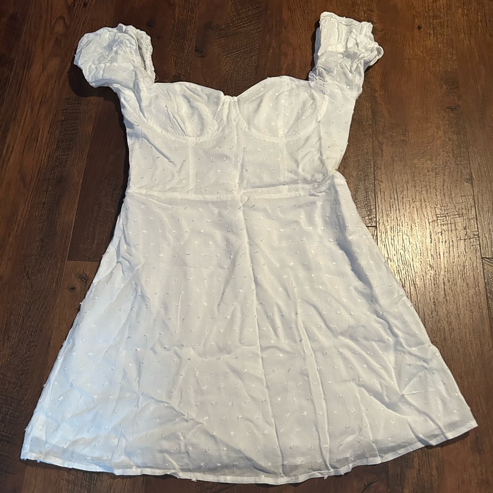 White off the shoulder dress